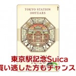 東京駅100周年Suicaを買い逃した方はネットで購入できる